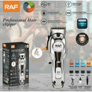 Cortadora De Cabello Eléctrica 5W diseño metálico  Cable USB Incluye 8 peines. 110V/60Hz Cortadora Barbero