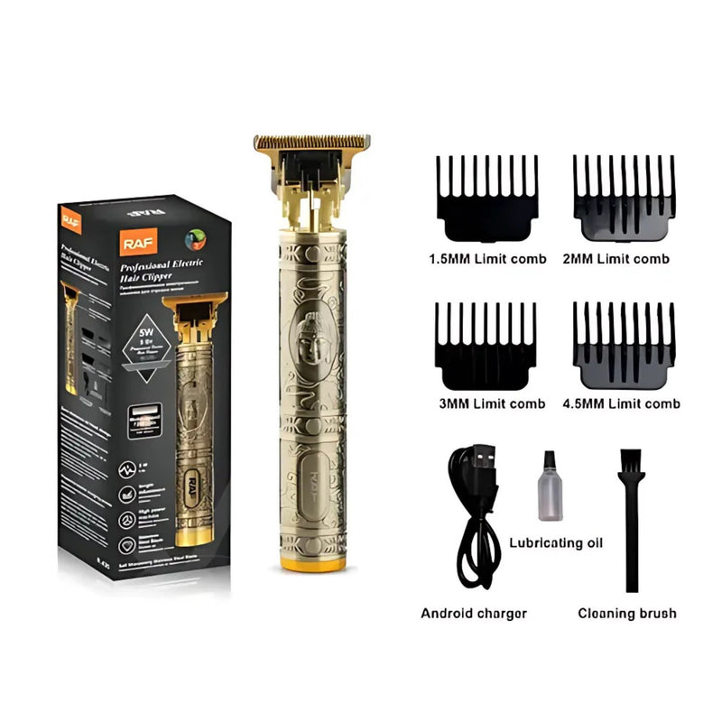 Cortadora De Cabello Eléctrica 5W 7200 RPM, diseño artístico Cable USB Incluye 4 peines. 110V/60Hz Cortadora Barbero