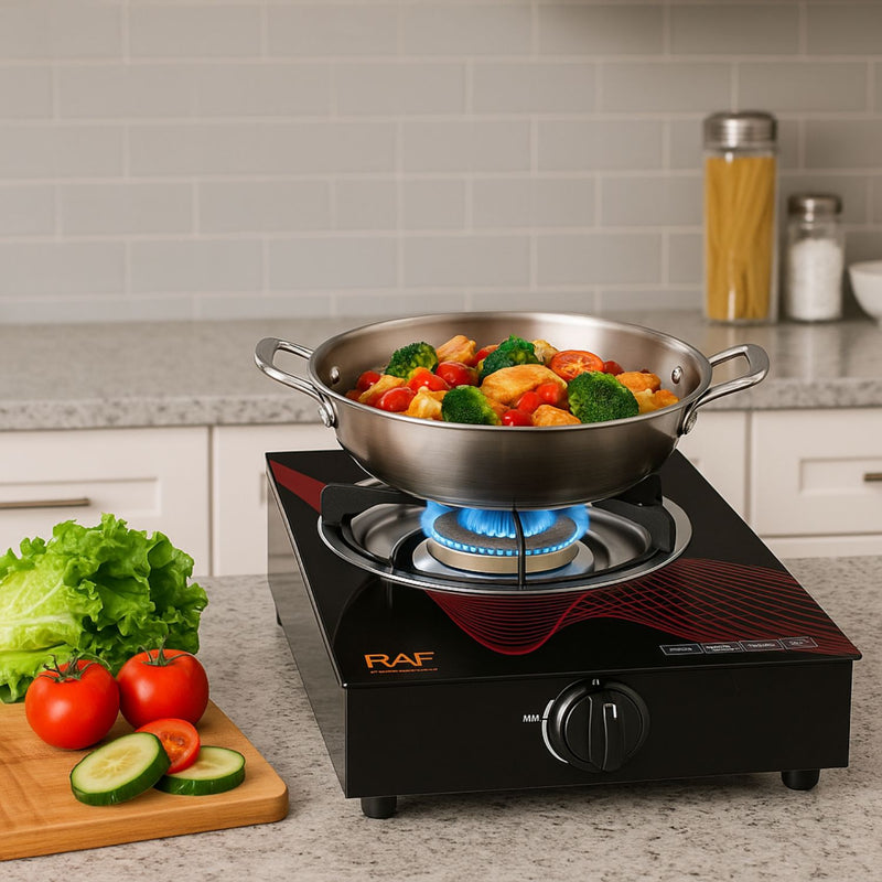 Estufa de Gas de 1 Quemador con Encendido Electrónico y Panel Reforzado. Estufa de mesa a gas