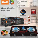 Estufa de Gas 3 Quemadores con Encendido Electrónico y Panel Reforzado. Estufa de mesa a gas
