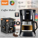 Cafetera Eléctrica 600W  0.6L con sistema antigoteo jarra de vidrio. Sirve 6 tazas de café. 110V /60hz.