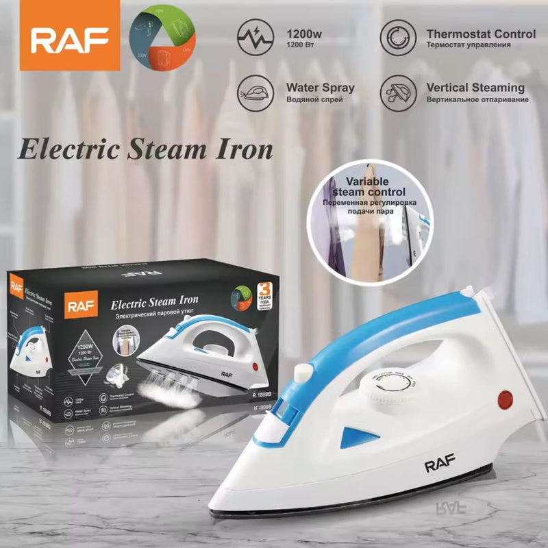 Plancha a Vapor 1200W con Control de Temperatura Fácil y Suela Lisa 110V/60 Hz. Plancha de Ropa