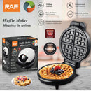 Waflera Eléctrica 1000W con Cocción Doble y Placas Antiadherentes 110V /60hz. Plancha para Waffles