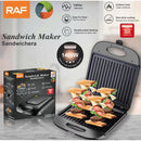 Sandwichera Eléctrica 1400W Antiadherente con Calor Doble y Limpieza Fácil 110V /60hz. Plancha para Emparedados.