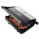 Parrilla Eléctrica 1000W Abre 180° con Revestimiento Antiadherente y Doble Calor 110V /60hz.  Asador de Carnes.