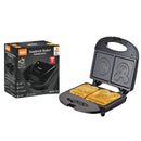 Sandwichera 750W con Placas Antiadherentes para Sándwiches Creativos. 110V /60hz.  Plancha para Emparedados