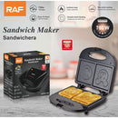 Sandwichera 750W con Placas Antiadherentes para Sándwiches Creativos. 110V /60hz.  Plancha para Emparedados