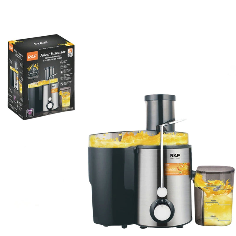 Máquina Centrífuga Extractora De Jugos 800W 110V/60Hz Inoxidable 2 velocidades y vaso de 1.5L  Procesador de Jugos.