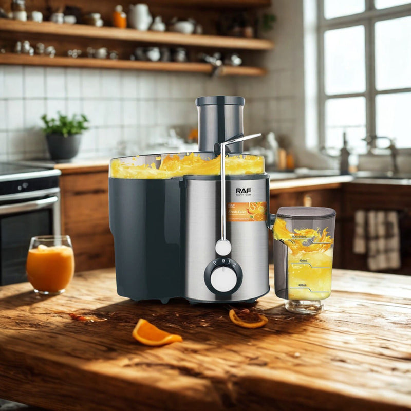 Máquina Centrífuga Extractora De Jugos 800W 110V/60Hz Inoxidable 2 velocidades y vaso de 1.5L  Procesador de Jugos.