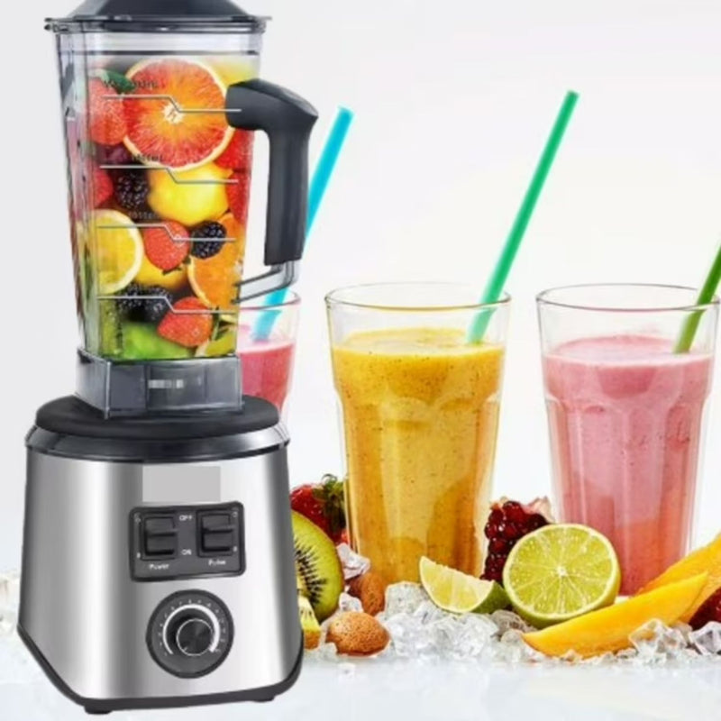 Licuadora eléctrica  y Moledor de Café 2 en 1 2300W 110V/60Hz  6 cuchillas y vaso 2L. Blender y Accesorio Moledor