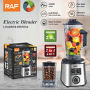 Licuadora eléctrica  y Moledor de Café 2 en 1 2300W 110V/60Hz  6 cuchillas y vaso 2L. Blender y Accesorio Moledor