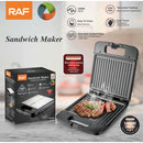 Sandwichera Eléctrica 1400W con Revestimiento Antiadherente y Calor Doble Cara 110V /60hz.  Grill para Emparedados.