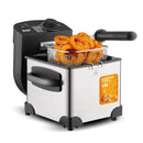 Freidora de Aceite 1.5L  1000W Inoxidable con Control de Temperatura. Canasta Removible. Deep Fryer
