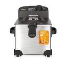 Freidora de Aceite 1.5L  1000W Inoxidable con Control de Temperatura. Canasta Removible. Deep Fryer