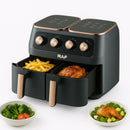 Freidora de Aire 8L  1800W 110V 60Hz Control  Doble Antiadherente  360°  Calor Express Temp 80-200°C   Air Frier
