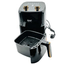 Freidora de Aire 3L 1300W 110V 60Hz Control de Perilla  Antiadherente 360° Multipropósito  Aceite 80% Air Frier