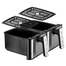 Freidora de Aire 9L 1700W 110V con Control Táctil  Doble Antiadherente 360° y Reducción de Aceite 80% Air Frier