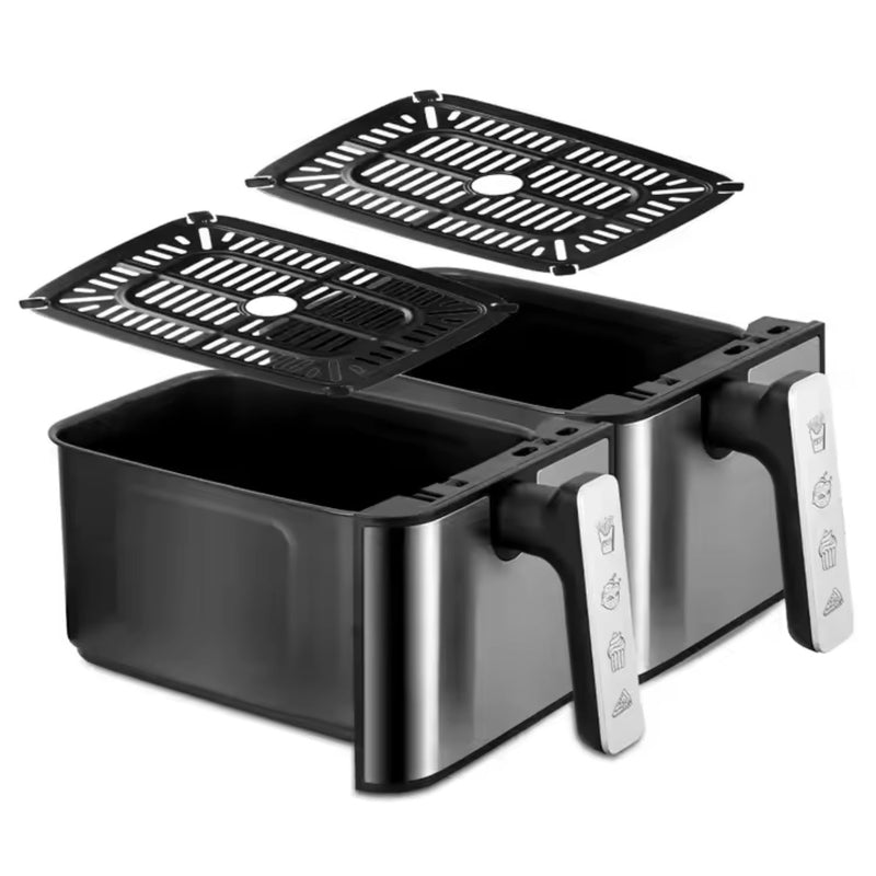 Freidora de Aire 9L 1700W 110V con Control Táctil  Doble Antiadherente 360° y Reducción de Aceite 80% Air Frier