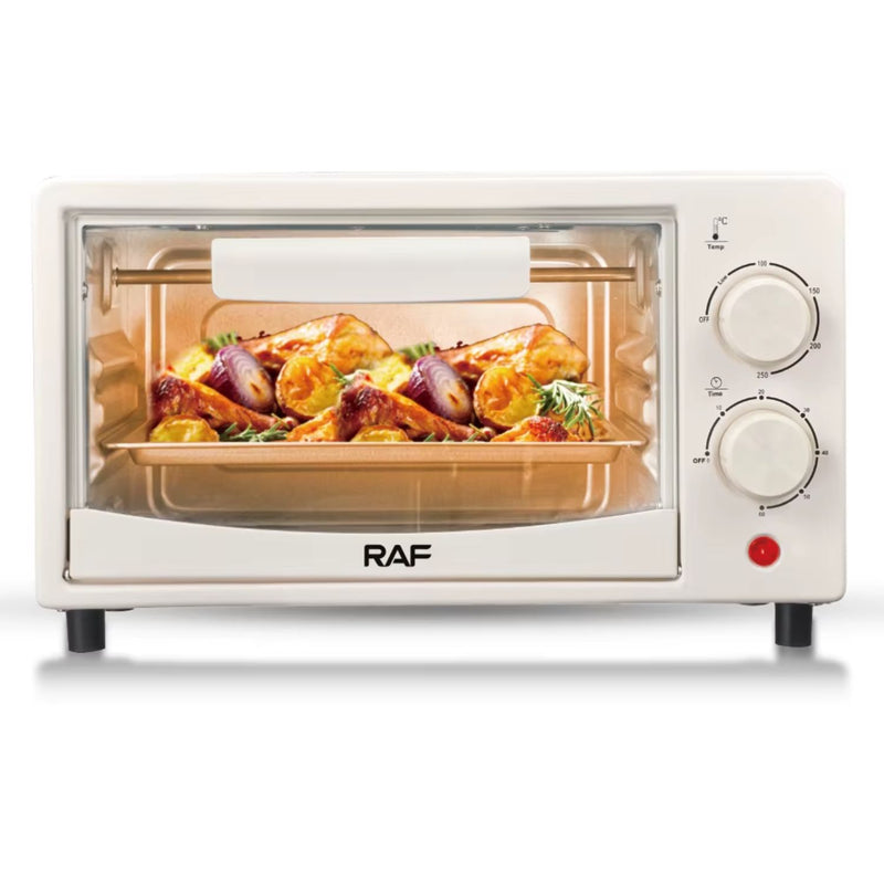 Horno Eléctrico 7L  640W, Puerta de Vidrio, 2 Modos, Calor Uniforme, Control   Temperatura. Horno Tostador
