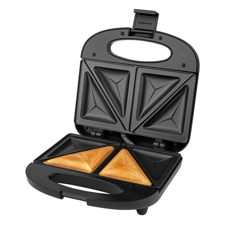 Sandwichera 850W Antiadherente con Calor Uniforme y Cocción Doble Cara 110V /60hz.  Plancha para Emparedados