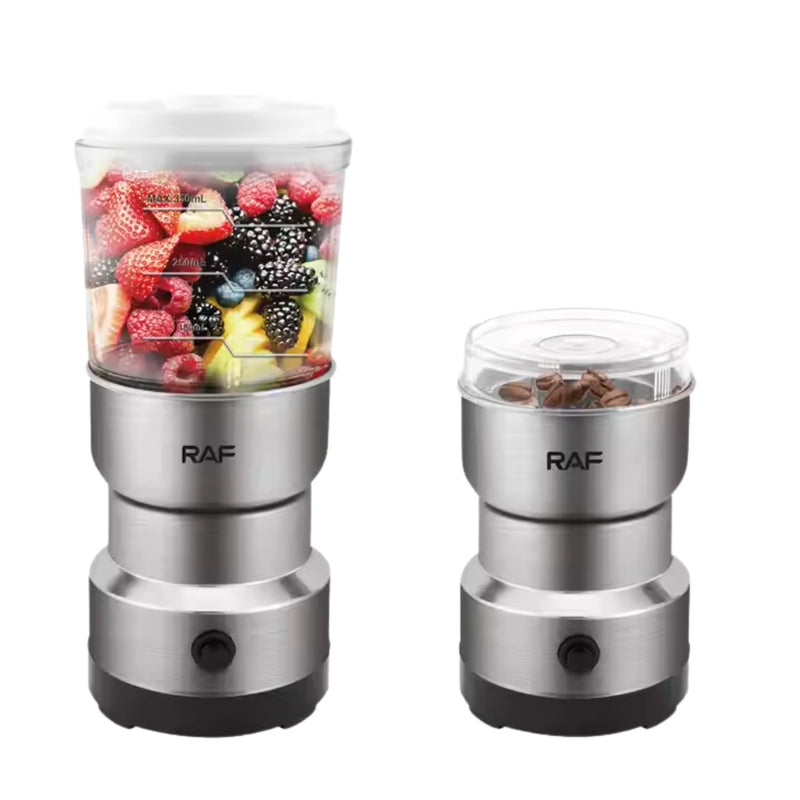 Licuadora de zumo 2 en 1 300W  Inoxidable y Molinillo Eléctrico para especias y café 110V/60 Hz. Blender Grinder