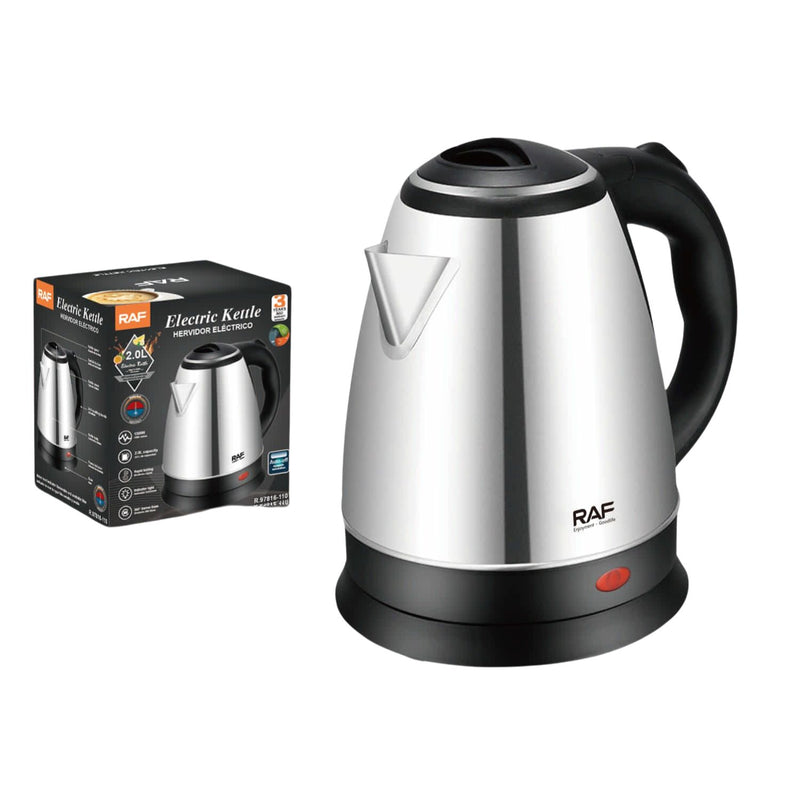 Hervidor Eléctrico 1500W 2L con apagado automático y base giratoria 110V /60hz. Tetera Eléctrica.