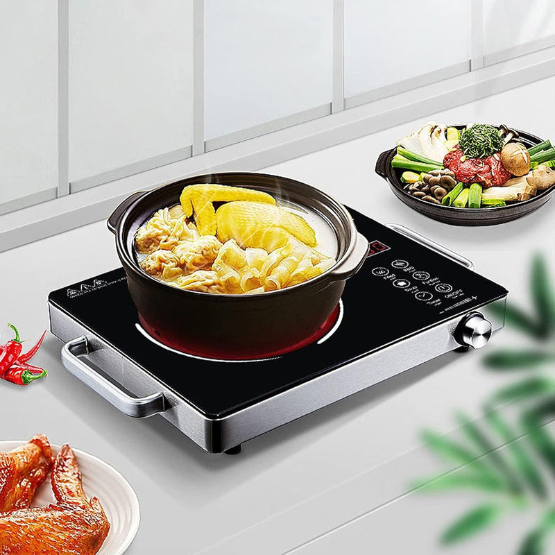 Estufa Eléctrica de inducción 3500W 110V  60Hz  individual de calor portátil. Negra. Cocina Infrarroja.