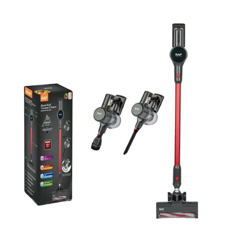 Aspiradora de Mano inalámbrica 2 en 1 120W con Filtro Lavable y Caja de Polvo 700ml 110V/60 Hz.