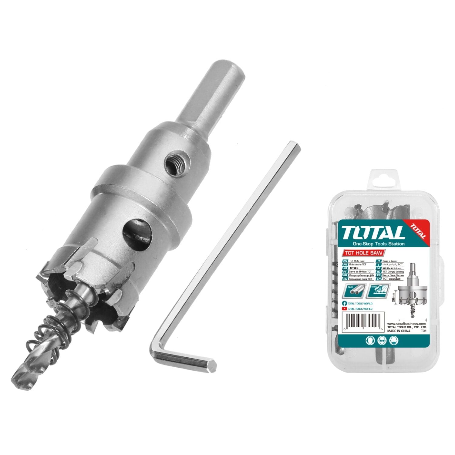 Broca sacabocado TCT para acero inoxidable