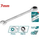 Llave inglesa con rache Tamaño: 7mm. CR-V.