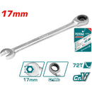 Llave inglesa con Rache Tamaño: 17mm. 225mm largo CR-V.