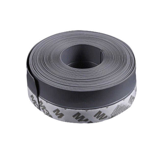 Goma burlete autoadhesivo para puertas, antipolvo, 5mx25mm, color gris