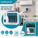 Protector De Voltaje 120V 50/60Hz.Corriente 15A. Ideal Para Aires Acondicionados y Equipo de Refrigeración con Retardo 180 Seg (3min)