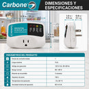 Protector De Voltaje 120V 50/60Hz.Corriente 10A. Ideal Para Electrodomésticos y Equipos Electrónicos con Retardo 180 Seg (3Min)
