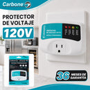 Protector De Voltaje 120V 50/60Hz.Corriente 10A. Ideal Para Electrodomésticos y Equipos Electrónicos con Retardo 180 Seg (3Min)