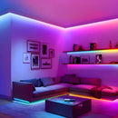 Tira LED Neón RGB 20M 60 luces Bluetooth Con Control Remoto de 24 teclas y app. Cinta De Luz Flexible IP65 A Prueba De Agua. Luces LED Decorativas.