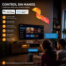 Paneles LED RGBIC Inteligentes Triangulares (10PCS) con Control APP Tuya, Alexa y Google. Luz Gamer Decorativa para Cuarto Setup