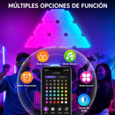 Paneles LED RGBIC Inteligentes Triangulares (10PCS) con Control APP Tuya, Alexa y Google. Luz Gamer Decorativa para Cuarto Setup