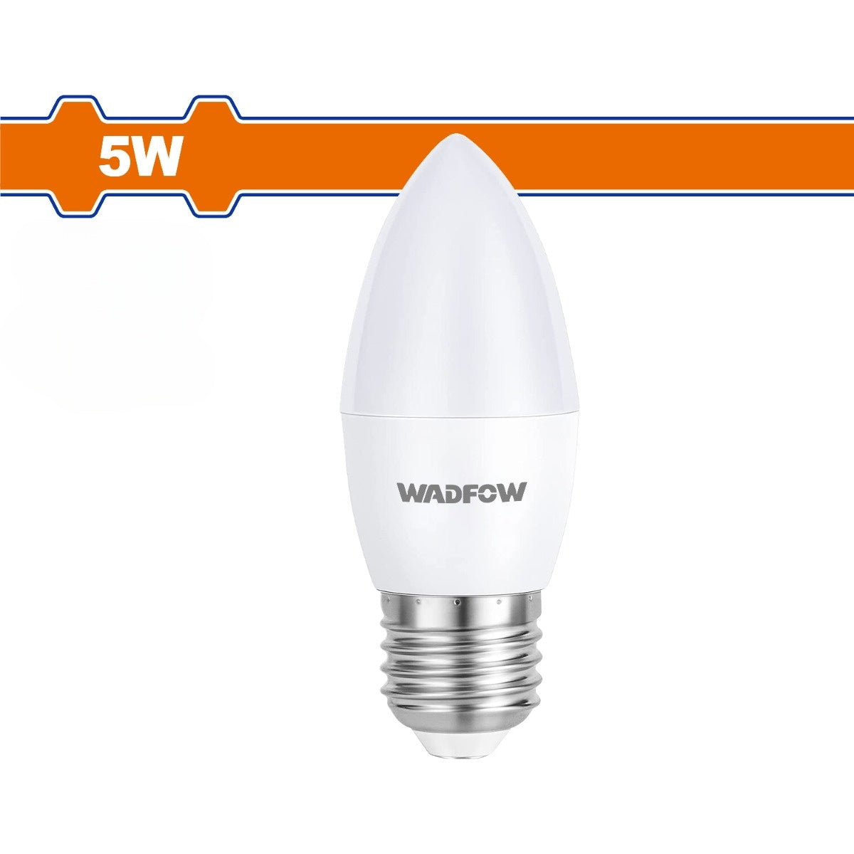 Bombillos estilo Vela de LED 5W 100~240V/50-60Hz.  15000 horas. 400 Lumens. Base E27.