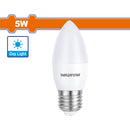 Bombillo Vela LED 5W 6500K 100~240V/50-60Hz. Luz Diurna. 15000 horas. 400 Lumens. Base E27.