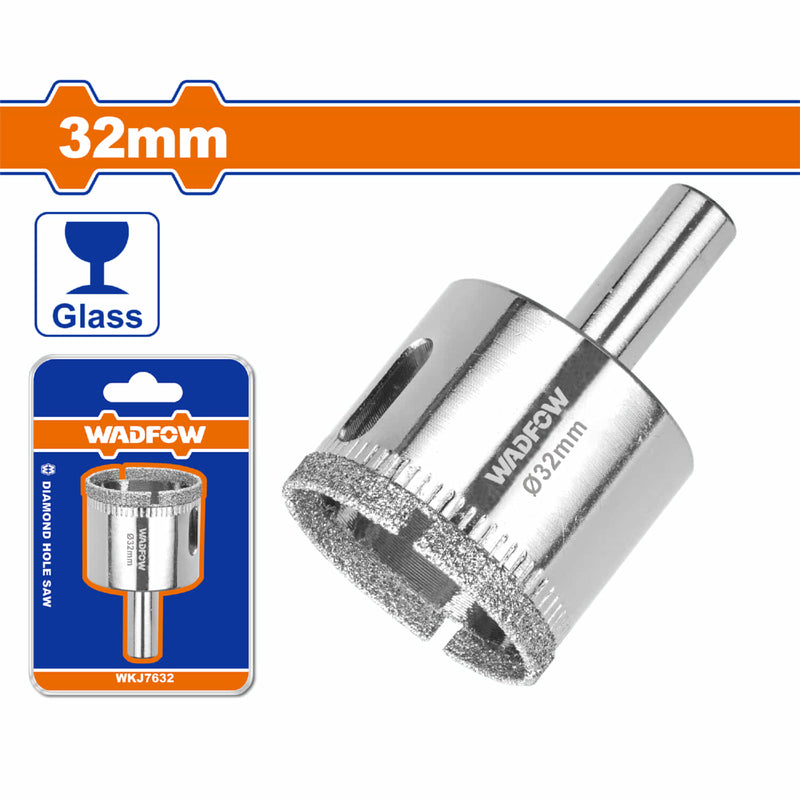 Broca circular diamantada para piedra y cerámica Diam: 32mm Corte con agua: 25mm
