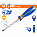 Destornillador plano SL8 Diámetro:8mm. Largo:150mm. Magnético. CR-V