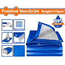 Lona Polietileno Azul 2x3m Peso: 110g/m2. Espesor: 0.15mm. Ambos lados laminados. Impermeable