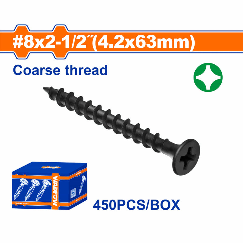 Tornillos Para Gypsum Yeso Rosca Gruesa Phillips
