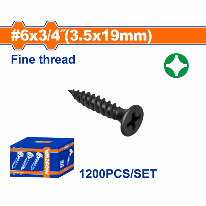 Tornillos para Gypsum Yeso