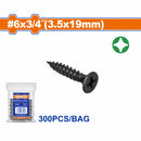 Tornillos para Gypsum (Yeso) (300 pzas)