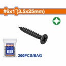 Tornillos para Gypsum (Yeso) (200 pzas)