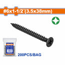 Tornillos para Gypsum (Yeso) (200 pzas)