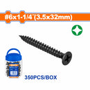 Tornillos para Gypsum Paneles de Yeso 6x1-1/4". Rosca fina. Fosfatizado. (350 pzs.)