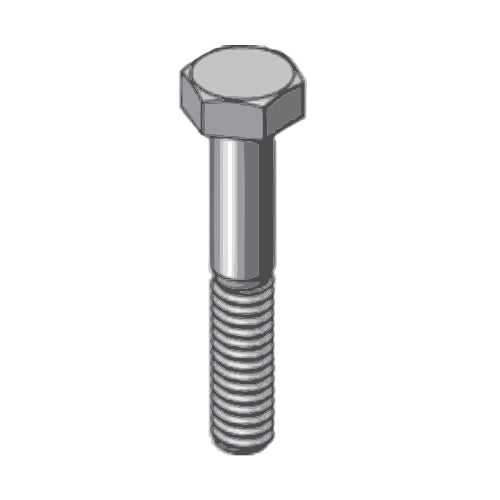 (caja 25) 1/2 x 3 Tornillo hexagonal rosca interrumpida inoxidable 18-8.